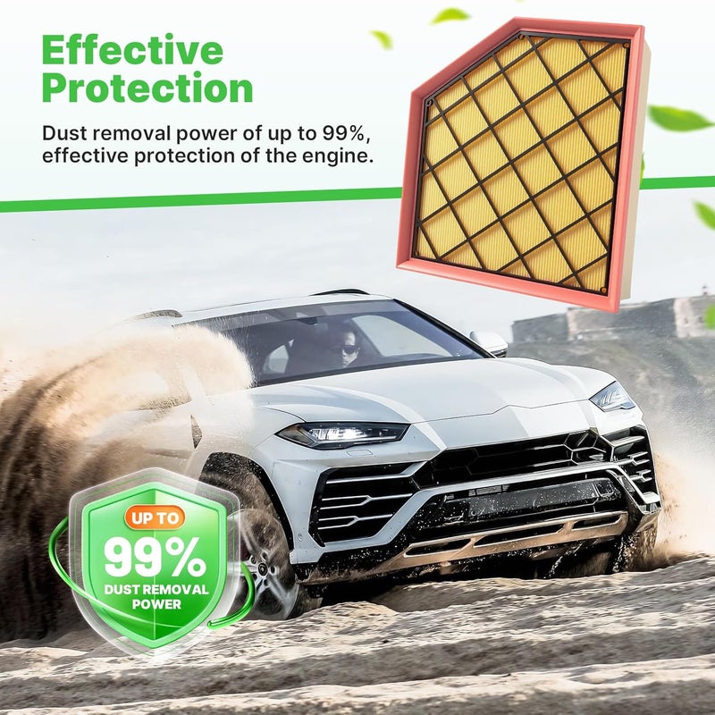 RVgolf Engine+Cabin Air Filters Fit for 2020-2026 Cadillac CT4 (2.0L/2.7L), 2020-2026 Cadillac CT5 (2.0L) Engine Air Filter Replacement Automotive Accessories CF11966 84498926 - Image 3